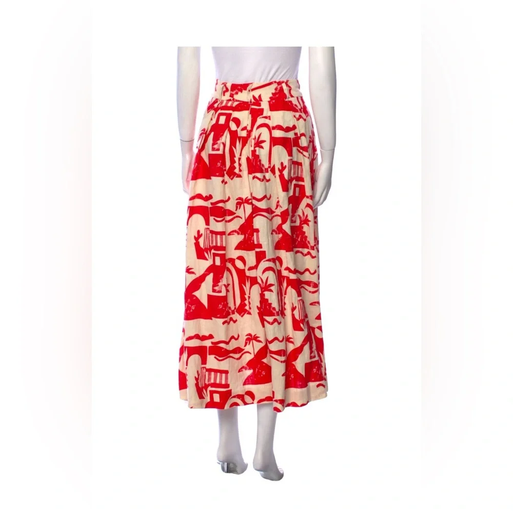 Rare two Piece Mara Hoffman top and skirt red print XS / 0 - Picture 8 of 10